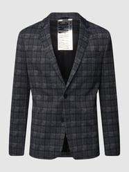 Colbert met 2 knopen en ruitmotief, model 'Hurley' van Drykorn Blauw - 38