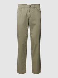 Stoffen broek in 5-pocketmodel, model 'CADIZ' van Brax Groen - 21