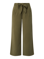 Bandplooibroek met riem, model 'Laura' van Vero Moda Groen - 22