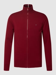 Bluza z kapturem i wyhaftowanym logo model ‘NEW LEATHER’ od Tommy Hilfiger Czerwony - 27