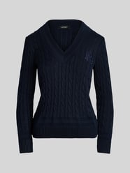 regular fit pullover van katoenmix met gestikt logo van Lauren Ralph Lauren - 11