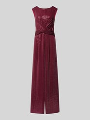 Relaxed Fit Jumpsuit mit Paillettenbesatz von Vera Mont Bordeaux - 8