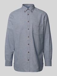 Regular Fit Freizeithemd mit Button-Down-Kragen von Christian Berg Men Blau - 10