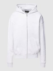 Sweatjacke mit Label-Stitching von Pegador Grau / Schwarz - 23