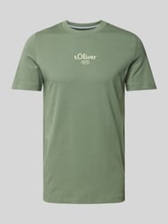 T-Shirt mit Label-Print von s.Oliver RED LABEL Grün - 46