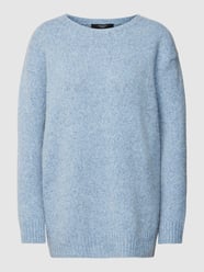 Strickpullover mit Rundhalsausschnitt Modell 'OGLIO' von Weekend Max Mara Blau - 7