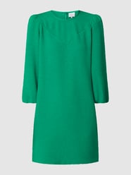 Mini-jurk met pofmouwen, model 'Posey' van Dante 6 Groen - 40