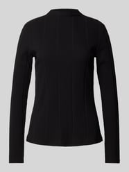 Longsleeve mit Stehkragen von Christian Berg Woman Selection Schwarz - 17