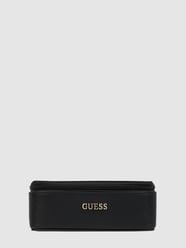 Kulturtasche mit Label-Applikation von Guess Schwarz - 5