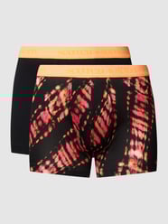 Boxershort met elastische band met logo in een set van 2 stuks, model 'Tie Dye' van Scotch & Soda Zwart - 15