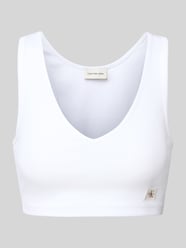Bralette mit Label-Patch und V-Ausschnitt von Calvin Klein Jeans - 2