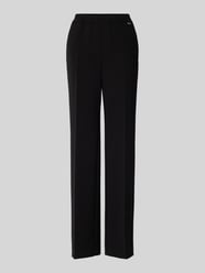 Straight Leg Stoffhose mit Label-Applikation von Marc Cain Schwarz - 30