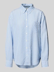 Bluzka o kroju relaxed fit z lyocellu z kołnierzykiem typu button down od GANT - 3