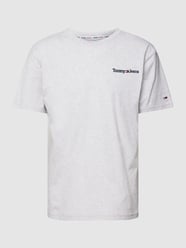T-Shirt mit Label-Stitching von Tommy Jeans Grau - 38