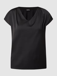 Blouseshirt met contrast aan de voorkant  van Taifun Zwart - 21
