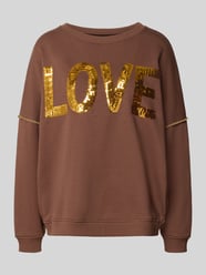 Oversized Sweatshirt aus reiner Baumwolle Modell 'LOVE' von miss goodlife - 16