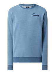 Sweatshirt im Washed-Out-Look von Superdry Blau - 42