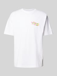 T-Shirt mit Label-Print von On Vacation Weiß - 13