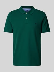 Regular Fit Poloshirt mit Label-Stitching von Fynch-Hatton Grün - 2