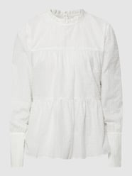 Blusenshirt mit Schößchen Modell 'Mayoa' von Nümph Weiß - 43