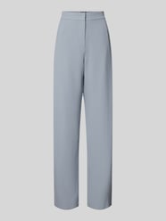 Straight Leg Stoffhose mit Webmuster von Emporio Armani Blau - 17