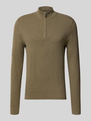 Slim Fit Strickpullover aus Baumwoll-Mix von Profuomo - 1