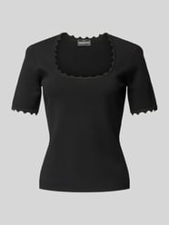 T-Shirt mit Square-Neck-Ausschnitt von Emporio Armani - 4