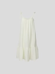 Knielanges Kleid mit Rundhalsausschnitt von Honorine Beige - 10