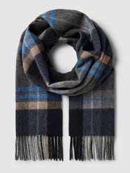 Schal mit Tartan-Karo von bugatti Blau - 17
