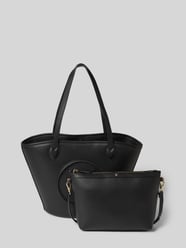 Torba shopper z materiału skóropodobnego model „Covent” od Valentino Bags - 18