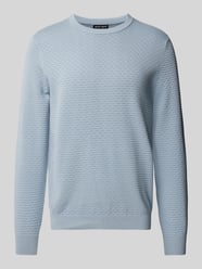 Strickpullover mit gerippten Abschlüssen von Antony Morato Blau - 23