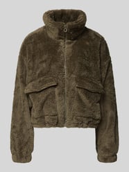Loose fit fleecejack met opstaande kraag model 'ANNA CONTACT' van ONLY - 16