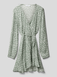Wickelkleid aus Viskose mit floralem Print von Mango Mint - 35