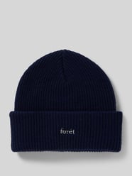 Beanie aus Woll-Mix mit Label-Stitching von Forét - 25