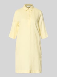 Knielanges Hemdblusenkleid aus Leinen mit 3/4-Arm von Christian Berg Woman - 17