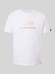 T-shirt z nadrukiem z logo i okrągłym dekoltem od Alpha Industries - 21