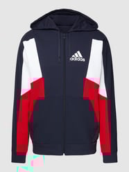 Sweatjacke im Colour-Blocking-Design von ADIDAS SPORTSWEAR Rot - 40