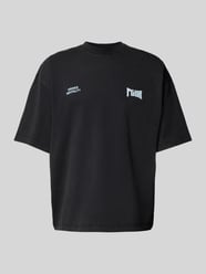 Oversized T-Shirt mit Label- und Statement-Print Modell 'ALLEN' von Pegador Schwarz - 19
