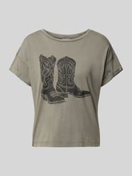 T-shirt z nadrukiem z logo model ‘BOHDI’ od Noisy May - 23