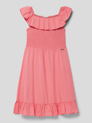 Jurk met smokdetails van Guess Roze - 18