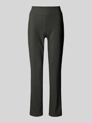 Regular fit stoffen broek met elastische band, model 'Ina' van STEHMANN Groen - 29