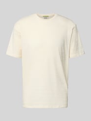 T-shirt ze strukturalnym wzorem i okrągłym dekoltem od Scotch & Soda - 12