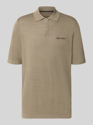 Regular Fit Poloshirt aus reiner Baumwolle - Marc O'Polo × DFB Travel Collection von Marc O'Polo Beige - 6