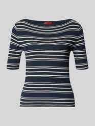 Sweter z dzianiny o kroju slim fit z mieszanki bawełny model 'PASATTA' od MAX&Co. - 1
