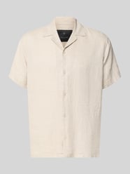 Regular Fit Leinenhemd Modell 'LAWRENCE' von JACK & JONES Premium Beige - 9