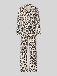 Regular fit pyjama-set van puur katoen van LOUIS & LOUISA Beige - 47