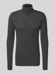 Sweter z dzianiny z golfem model ‘BRANKO’ od Blend - 5