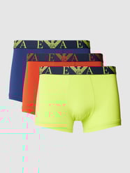 Boxershort in effen design in een set van 3 stuks van Emporio Armani Geel - 38