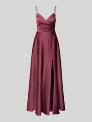 Abendkleid mit Spaghettiträgern und V-Ausschnitt von Laona - 31