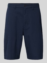 Bermudas mit Strukturmuster Modell 'SEERSUCKER' von Tommy Hilfiger Blau - 20